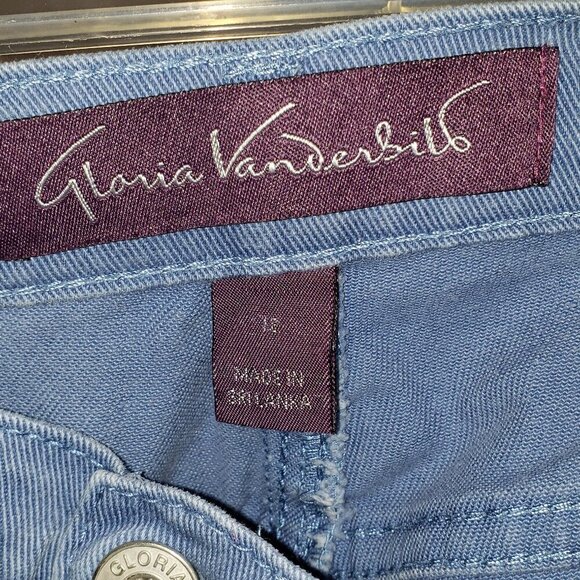 Gloria Vanderbilt Amanda Women's Plus Size Straight Leg Blue Denim Pants - 12 - Picture 4 of 4
